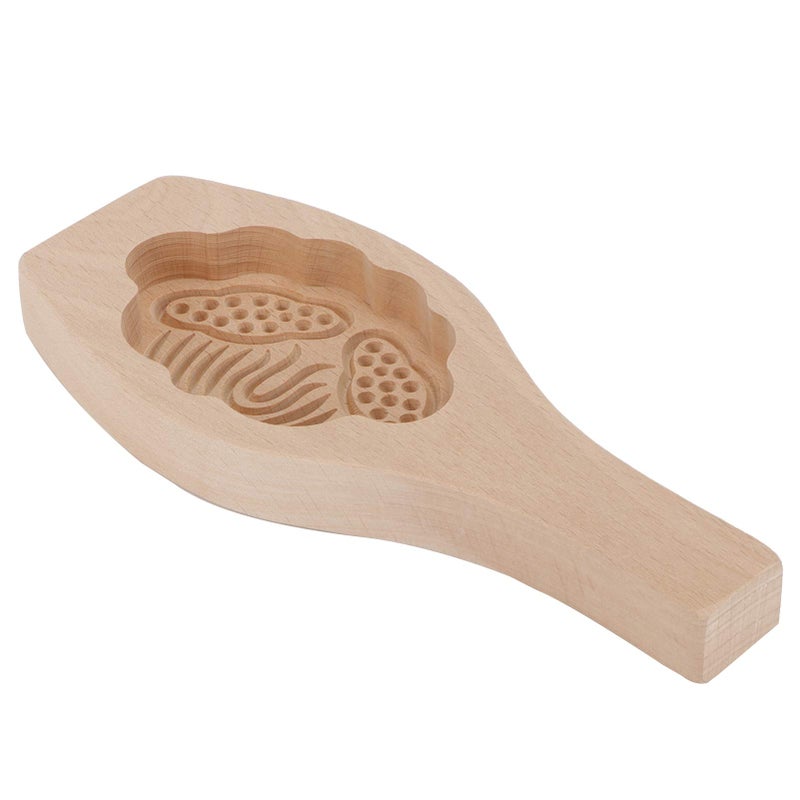 Lotus Pod Mooncake Mold Wooden Baking Tool For Cookies Cakes And Candies - Image 3
