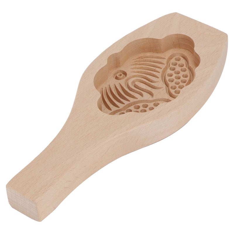 Lotus Pod Mooncake Mold Wooden Baking Tool For Cookies Cakes And Candies - Image 2