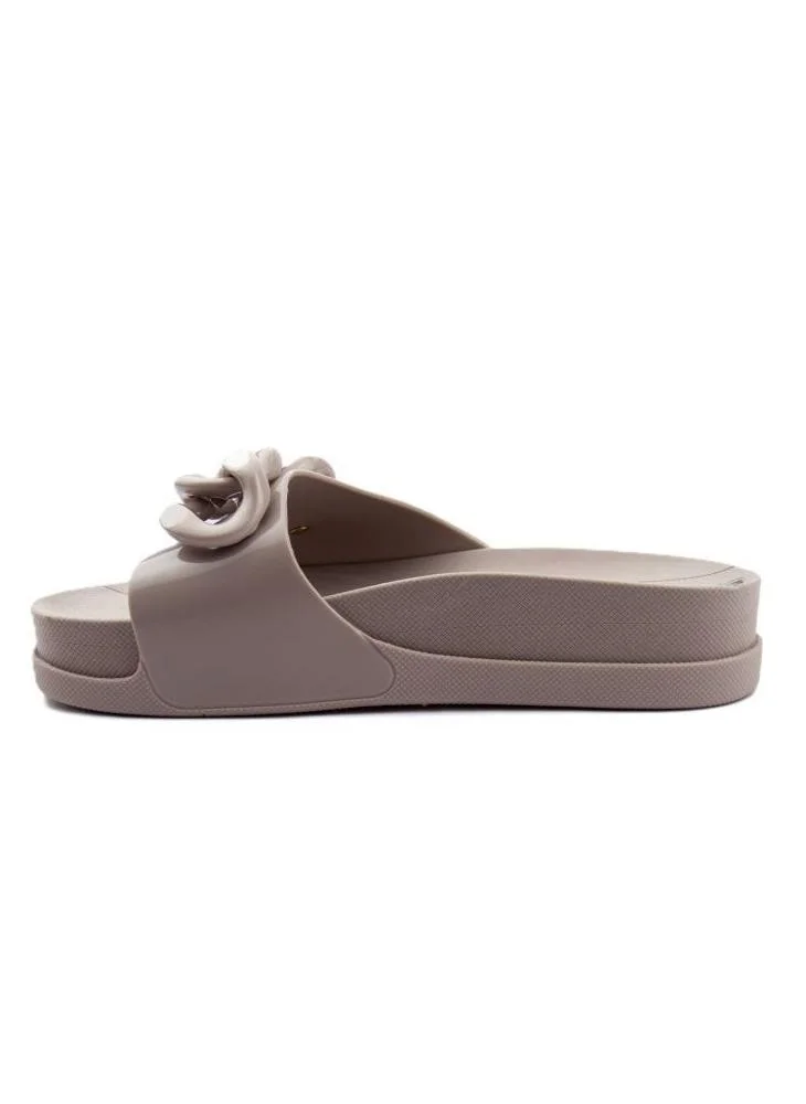 Voices Slide Soul Corrente Women'S Anti Slip Sole  With Chain Design Sandals - Beige
