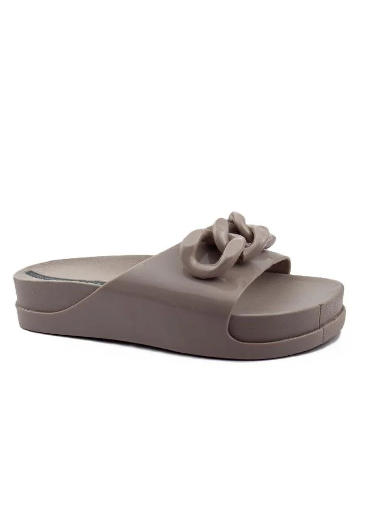 Voices Slide Soul Corrente Women'S Anti Slip Sole  With Chain Design Sandals - Beige