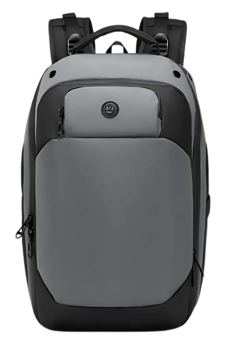 أوزوكو حقيبة ظهر لابتوب للسفر والأعمال أوزوكو 9717 – مقاومة للماء، متعددة الجيوب، رمادي