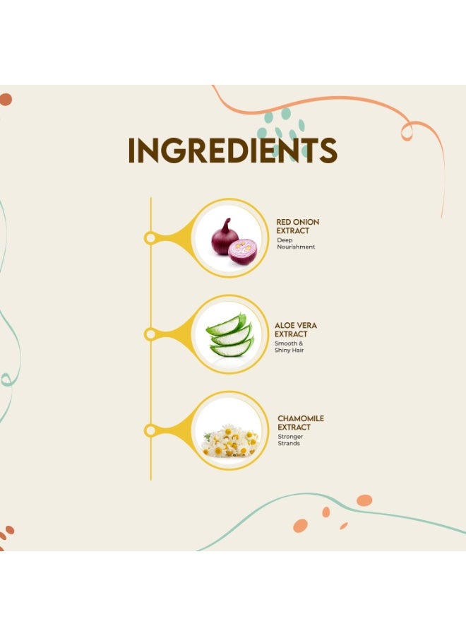 Jovees Herbal Onion Oil Hair Spa Masque With Keratin & Soy Protein For Hair Fall Control & Shiny Hair | Hair Repair Mask for Dry & Damaged Hair 200g - Image 4