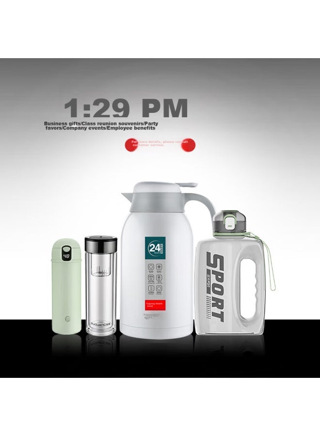 Tomimitsu Fuguang Double-layer Glass Cup With Tea Strainer, Large Capacity Water Bottle, High-end Business Tea Infuser Cup, High Borosilicate Glass Cup 500ml - Image 5
