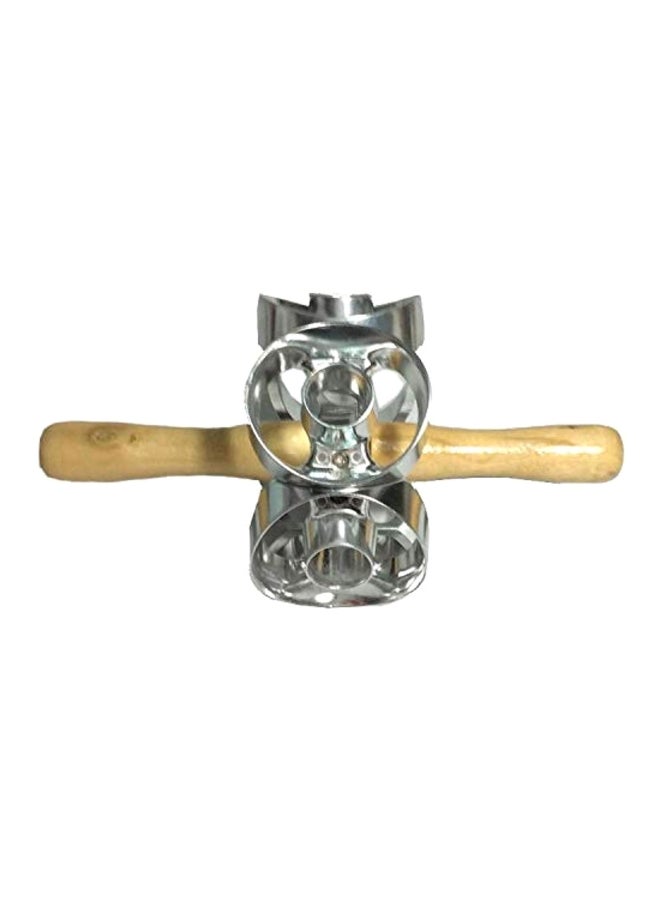 Loquat Donut Paste Slicer Silver/Beige 3.25inch - Image 1