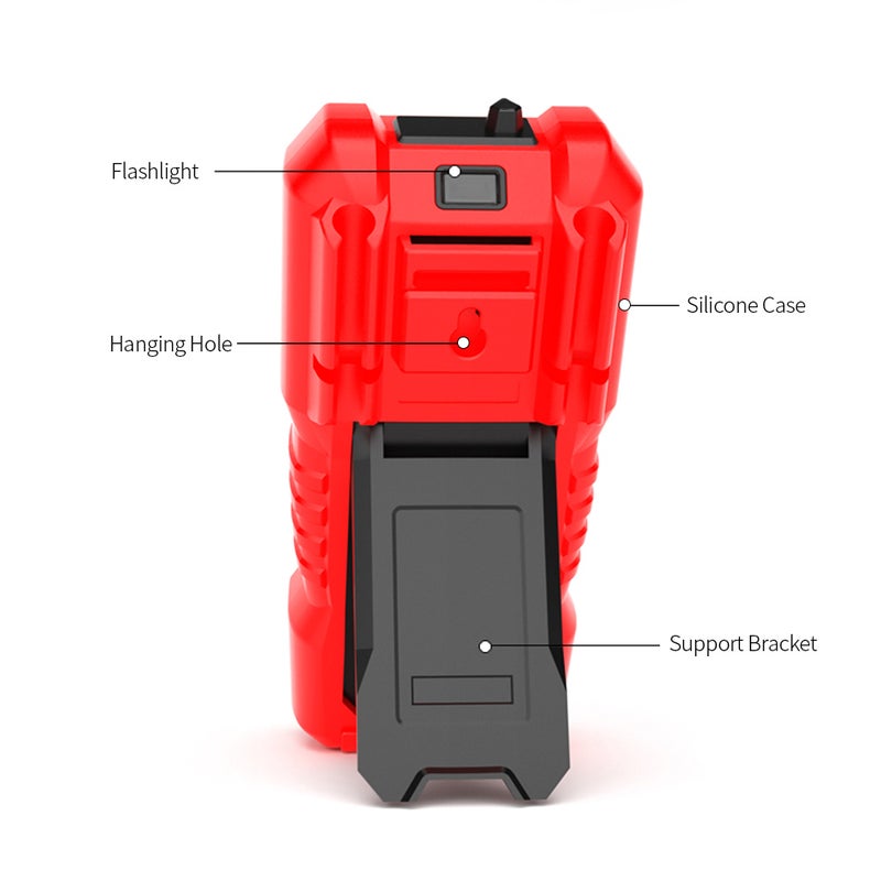 دليل مقياس متعدد رقمي HABOTEST HT118C مع نطاق يدوي ومعدل عد 6000 وقيح RMS حقيقي لقياس جهد وتيار تيار متردد/تيار مباشر ومقاومة والسعة والتردد والدرجة الحرارية واختبار NCV واختبار الصمام واختبار البطاريات مع ضوء خلفية شاشة LCD ومصباح هاتفي - Image 2