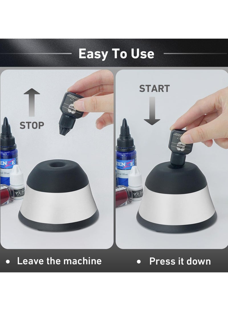 Vortex Mixer 4000 RPM, Versatile Mini Shaker for Paints Nail Polish Tattoo Ink Eyelash Adhesives and Acrylic Paints Mixing,Vortex Shaker for Test Tubes and Centrifuge Tubes, 50ML  - Image 2