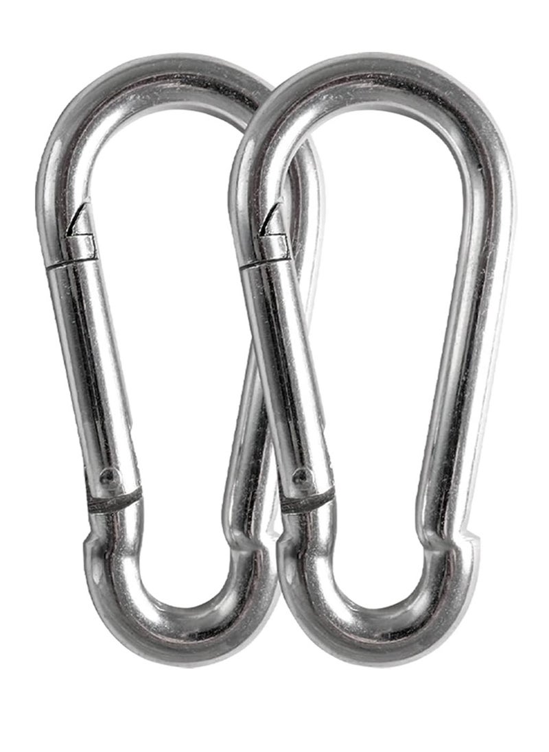 Generic - Durable 3.5" grommets and weight capacity of each clip is 660 lbs. Attached with strong rubber compression hook, anti-rust for hammock, swing chair bags, gym 2pcs - Image 1