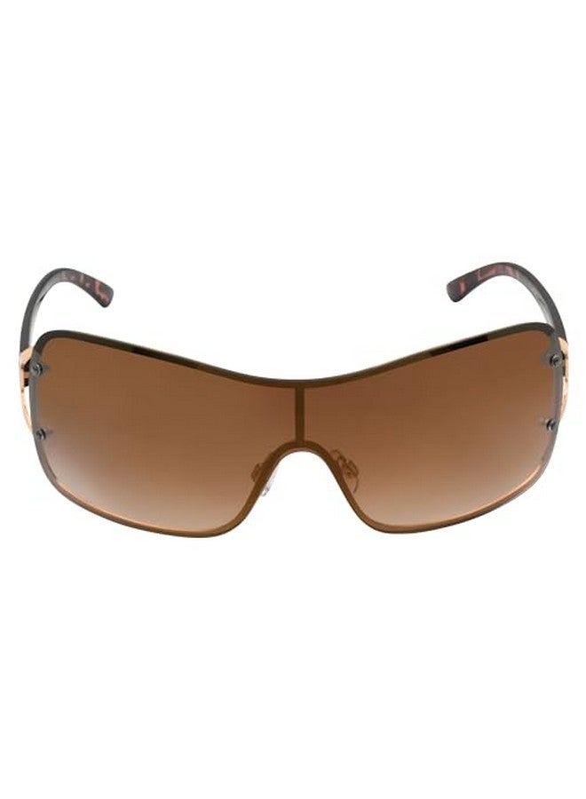 VINCE CAMUTO Vc1000 Chic Vented Metal 100% Uv Protective Women'S Rectangular Shield Sunglasses. Luxe Gifts For Her 136 Mm Gold - Image 2