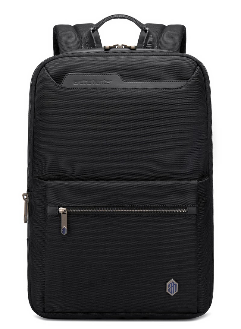 أركتيك هانتر حقيبة ظهر للسفر للابتوب مع جيب للتابلت، حقيبة عمل بحزام قابل للتعديل، حقيبة مكتب خفيفة الوزن ومقاومة للتآكل  أسود - Image 3