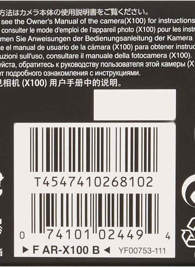 FUJIFILM - AR-X100 Black Adapter Ring (Black) - Image 1