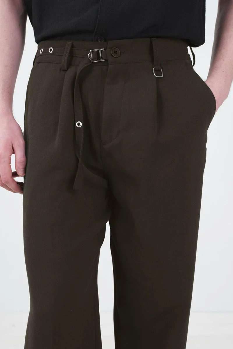 Giesto Olive Green GIESTO Men's Suit Pants for Men | Best Price UAE