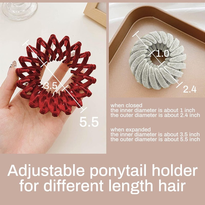 Sizobi Birds Nest Hair Clip, Hair Accessories for Women,Hair Ties Hair Bun Maker Scrunchies for Thick Thin Hair,Hair Clips for Women,Ponytail Holders - Image 2