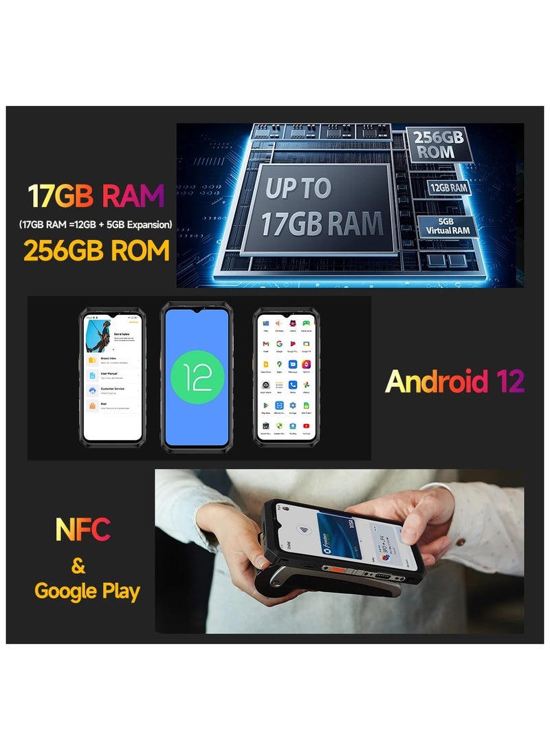 أوليفون كاميرا تصوير حراري Power Armor 19T FLIR® هاتف متين 17GB RAM +256GB ROM Helio G99 66W للهواتف المحمولة - Image 3