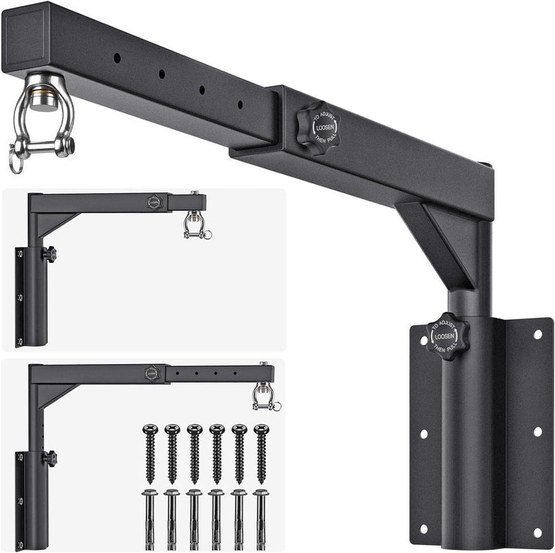 BeneLabel Heavy Duty Wall Mount Punching Bag Hanger with Adjustable Length and Height - Ideal for Home Gym Boxing MMA Training - Up to 800 LB Capacity - Image 1