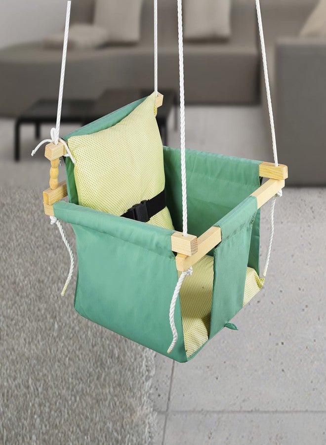 BOFFLE Swing for Kids | jhula for Kids | jhula for Baby | Baby Swing Hanging Indoor Outdoor | Baby Garden Swing with 1 Pillows (6 Months to 3 Years) (Up to 20 kg) - Image 1