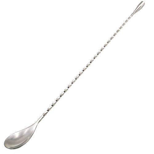 GFDesign 15.7“ Extra Long Cocktail Mixing Spoon Set Food-Grade 18/8 Stainless Steel Stirrer Spiral Pattern Bar Cocktail Shaker Spoon for Ice Cream Smoothies Malts Milkshakes Juice Coffee Tea Drink - Image 1
