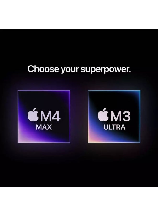 ابل  ماك ستوديو شريحة M3 ألترا مع معالج 28 نواة/ 96 جيجابايت RAM/ 1 تيرابايت SSD/ 60 نواة GPU رسومات - Image 4