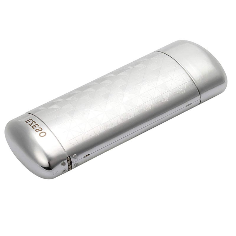 EZESO ESSENTIAL SKINCARE EZESO Glasses Case Spectacle Case Box Aluminum Lattice Nearsighted Eyeglass Case for Small Frame (Lattice Sliver)  - Image 1