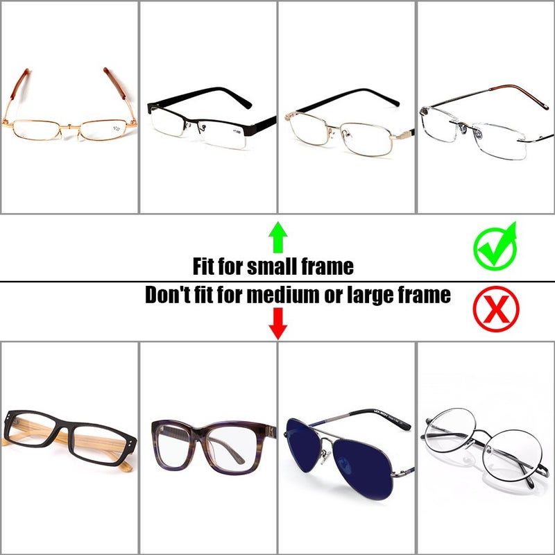 EZESO ESSENTIAL SKINCARE EZESO Glasses Case Spectacle Case Box Aluminum Lattice Nearsighted Eyeglass Case for Small Frame (Lattice Sliver)  - Image 5