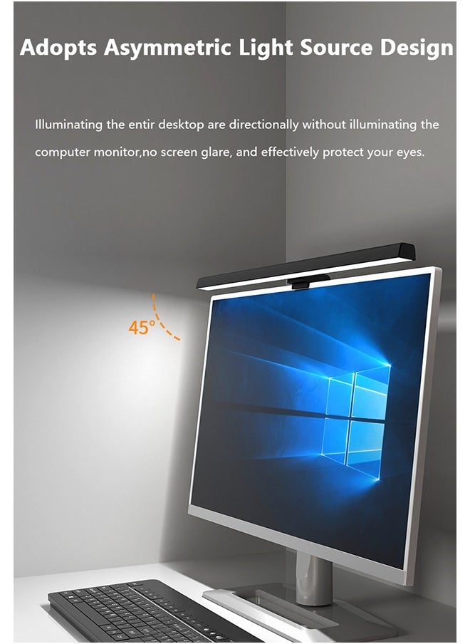 XiuWoo - Monitor Light Bar Adjustable Eye Protection Dimmable Lamp Bar USB LED Light for Laptop Keyboard Desktop Home Office 40cm - Image 1