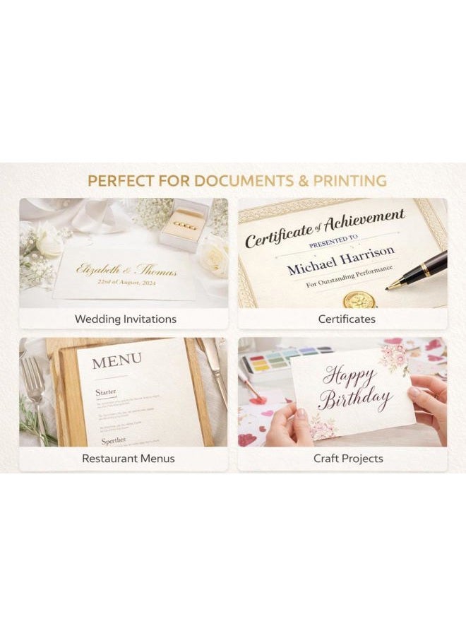 Syntego A4 Sheets Ivory Textured Paper 120gsm Suitable for Inkjets and Laser Printers (100) - Image 5
