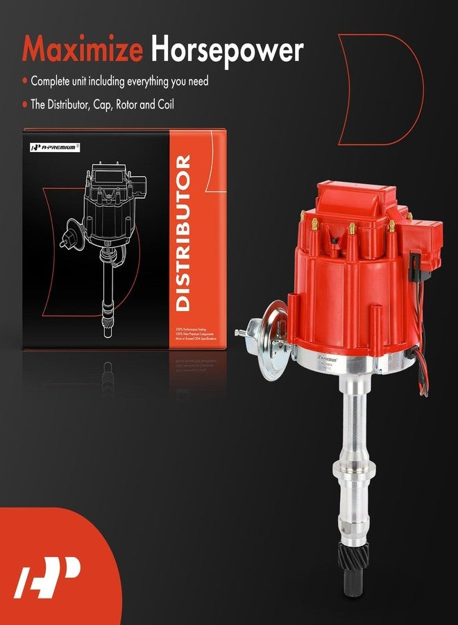 A-Premium Ignition Distributor with Cap and Rotor Compatible with Pontiac Firebird 1967-1977, Grand Am 1973-1975, Grand Prix 1962-1977, GTO 1964-1973, LeMans 1963-1977, Tempest 1963-1970, Bonneville - Image 2