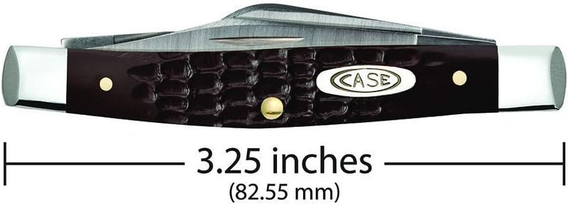 Case WR XX Pocket Knife Brown Synthetic Jigged Small Stockman Item #081 - (6333 SS) - Length Closed: 2 5/8 Inches - Image 2