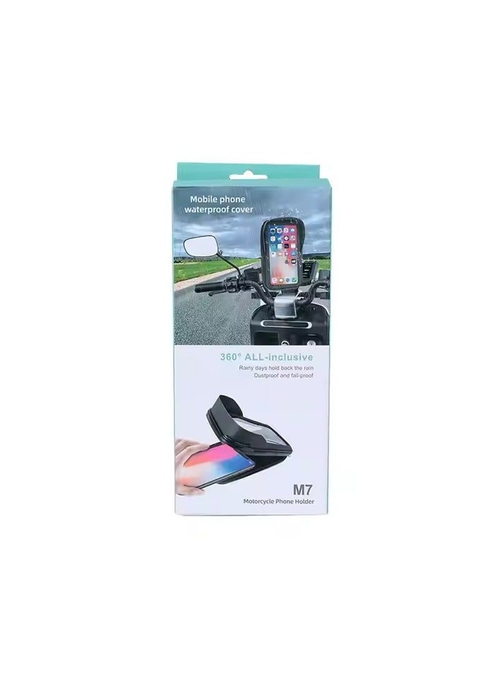 Flexible waterproof motorcycle holder, black - Image 4