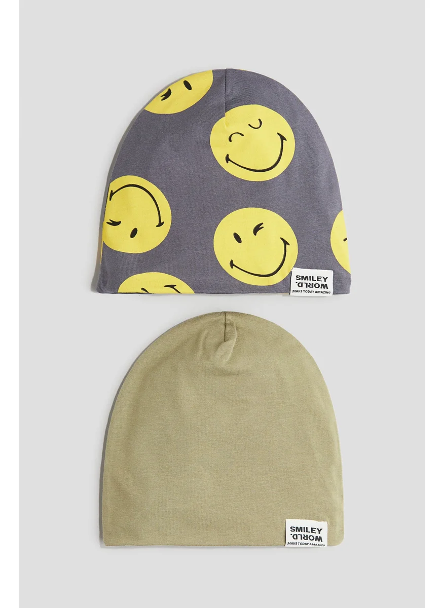اتش اند ام 2-Pack Printed Jersey Beanies