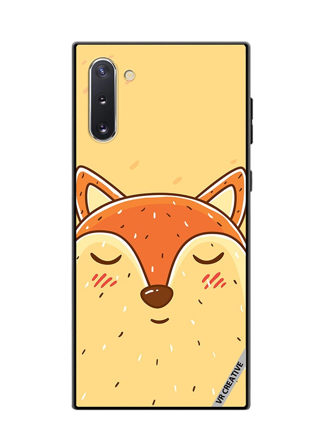 VR CREATIVE Protective Case Cover For Samsung Galaxy Note10 5G Sleeping Fox Design Multicolour - Image 1