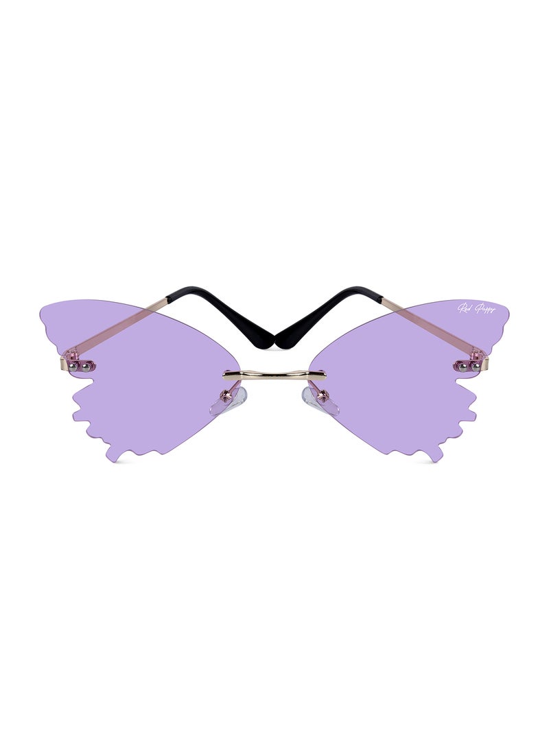 Woggles Stylish Purple Butterfly Sunglasses - Image 1