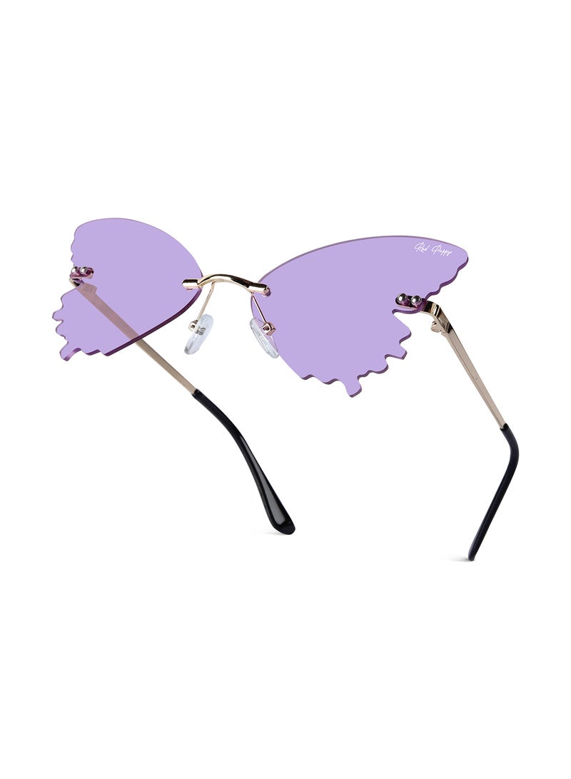Woggles Stylish Purple Butterfly Sunglasses - Image 5