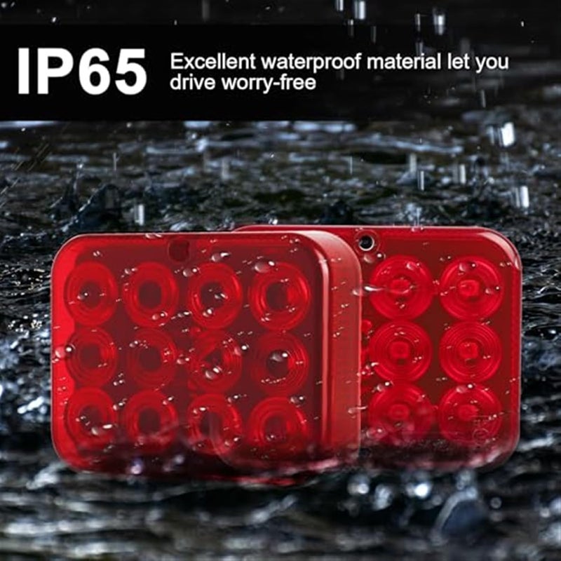Wivplex 2Pcs Waterproof Trailer Rear Lights - Image 5