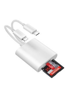 Xkimos SD Card Reader for iPhone [Apple MFi Certified] 2 in 2 SD Card Adapter USB C Lightning to SD/Micro SD, Dual Slot Memory Card Reader for iPhone16 15/iPad/Samsung/Camera/SDHC/SDXC  - Image 1