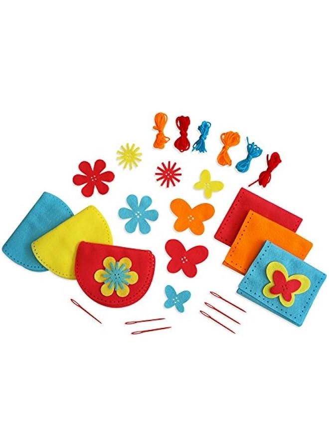 DIY Felt Purse Sewing Kit for Kids - Craft Kit with 8 Purses & Accessories - Develop Fine Motor Skills - Ages 4-8 Sewing Set - Fun Felt Craft for Kids  - Image 3