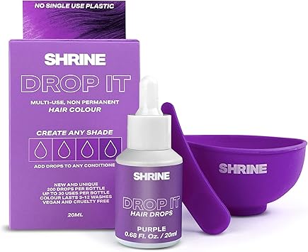 SHRINE Drop It SemiPermanent Hair Dye Drops Purple 20 ml - Image 1