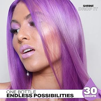 SHRINE Drop It SemiPermanent Hair Dye Drops Purple 20 ml - Image 4
