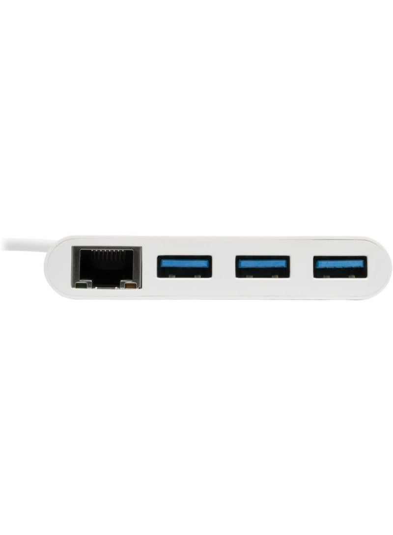 تريب لايت محور USB‑C إلى USB‑A بثلاث منافذ مع منفذ إيثرنت جيجابت RJ45 من Tripp Lite – موديل U460‑003‑3AG - Image 2
