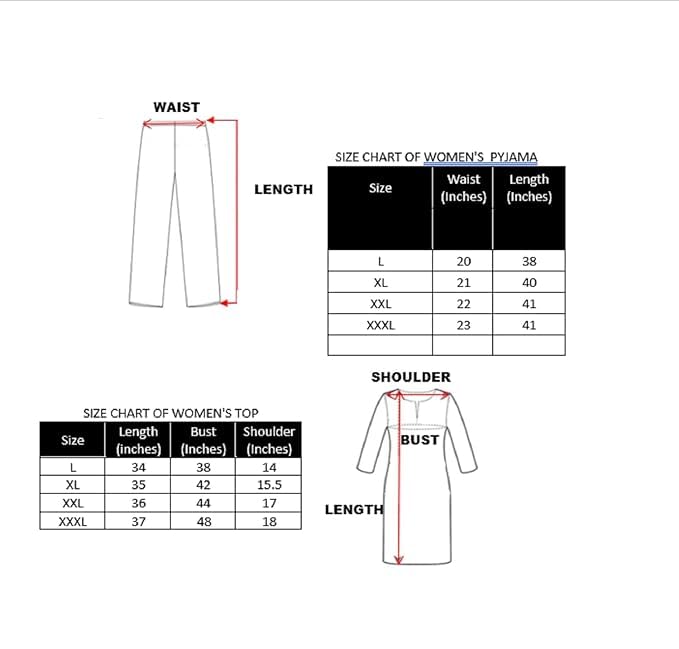 Duchess Women's Cotton Embroided Long Length Night Suit Set - Image 2