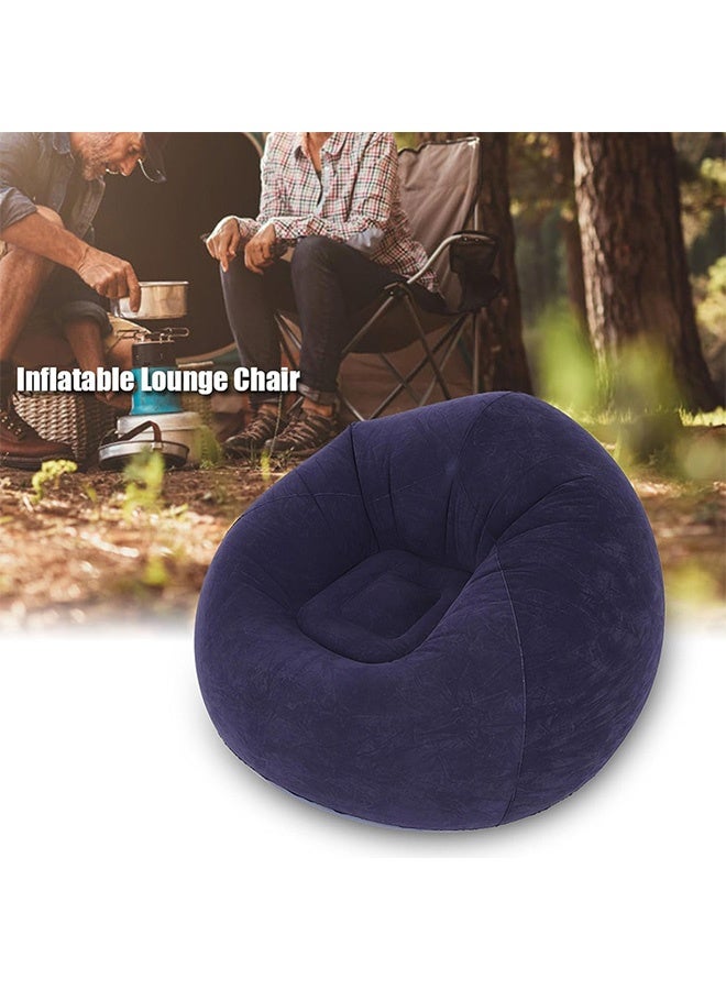 GMORO Inflatable Bean Bag Chair with air pump,Inflatable Deck Chair with Air Pump, Flocking PVC Lazy Inflatable Sofa Couch for Adults, Chaise Lounges - Image 2