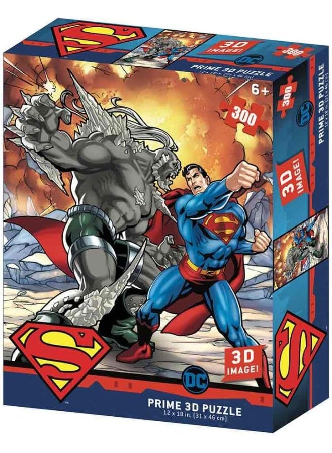 Prime 3D Puzzles - DC Comics - Superman vs Doomsday 300 pcs Puzzle - Image 2