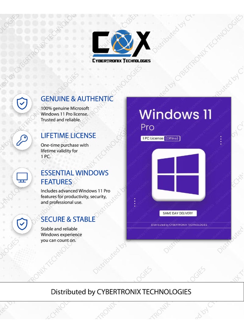 Quick Heal Windows 11 Pro | 1 PC License (Single) Lifetime + Quick Heal Antivirus Pro for 1 Window Device 1 Year | Digital Subscription | SAME DAY DELIVERY - Image 2
