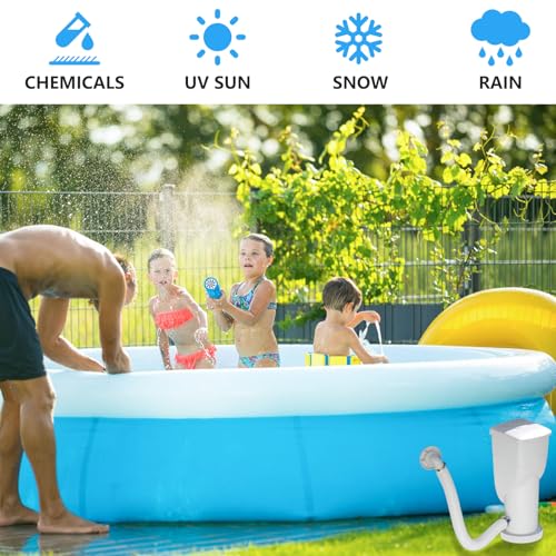 Ximoon 1-1/4 Inch x 3 Foot Long White Above Ground Pool Flex Connection Hose Filter or Suction - Image 5