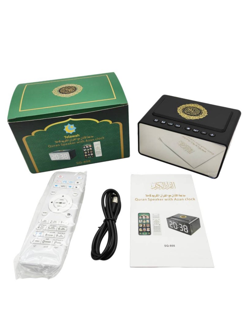 Digital Quran Speaker with Azan Alarm Clock, 8GB Memory, LED Display, and Bluetooth Connectivity - Image 5