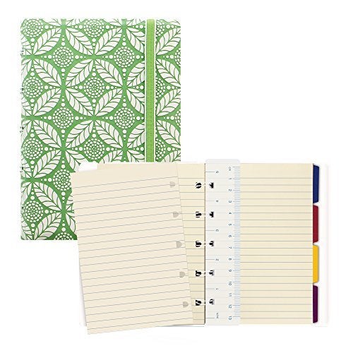 FILOFAX دفتر ملاحظات FILOFAX القابل لإعادة التعبئة، جيب، أخضر وأبيض - 112 صفحة كريمية قابلة للتحريك - فهرس، جيب وعلامة صفحة (B115045U) - Image 4