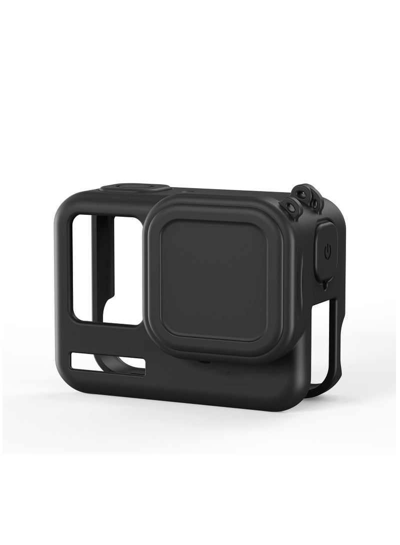 Silicone Cover Case for Insta360 Ace Pro Lens Cap Cover+Neck Rope Protective Silicone Cover for Insta360 Ace Pro Camera Skin Cover Sleeve Case  - Image 2