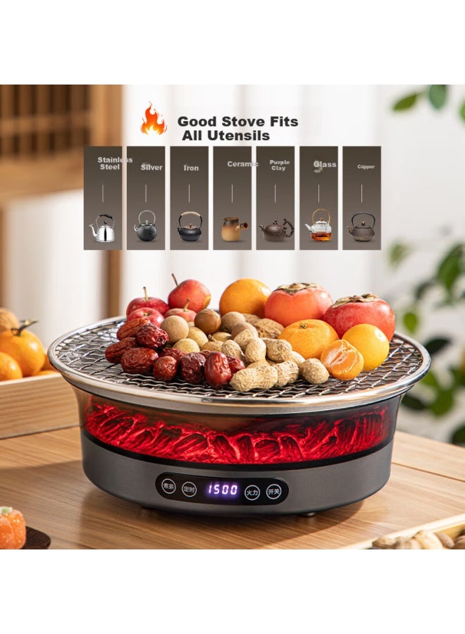 Yihutea Yi Hu Tea Stove Brewing Tea Set New Electric Tea Kettle Household Simulated Flame less Indoor High-end Heater - Image 3