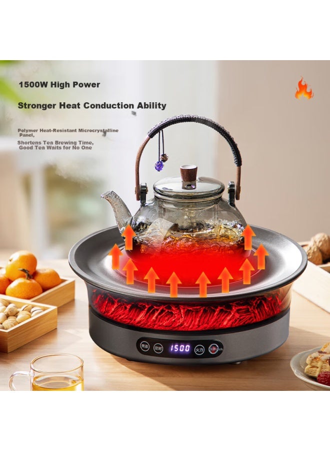 Yihutea Yi Hu Tea Stove Brewing Tea Set New Electric Tea Kettle Household Simulated Flame less Indoor High-end Heater - Image 2