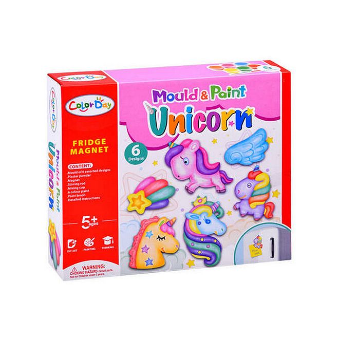 Color Day UKR Unicorns Mould & Paint Kit for Kids - 5+ Yrs Art and Craft Painting Set, Motor Skills Development, Creative Play - Image 5