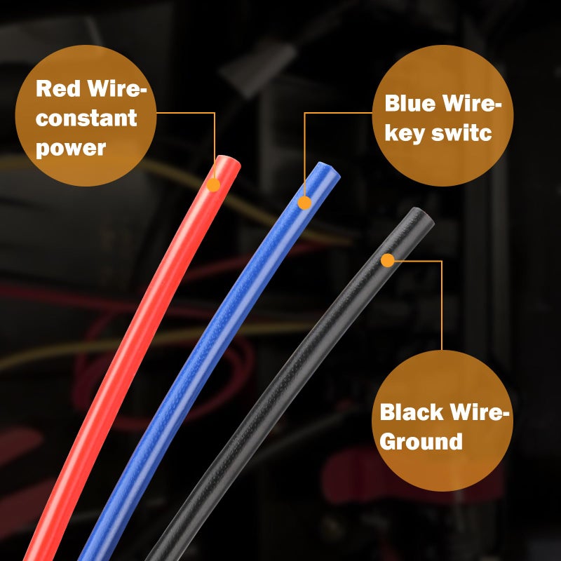 Tutor Auto 12Awg Pulse Power Plug Connector Pigtail Compatible with Polaris Ranger XP 1000 & RZR RS1 Pro & General 2018 2019 2020 2021 - Pulse Bar Wire Harness (3 pcs) - Image 3